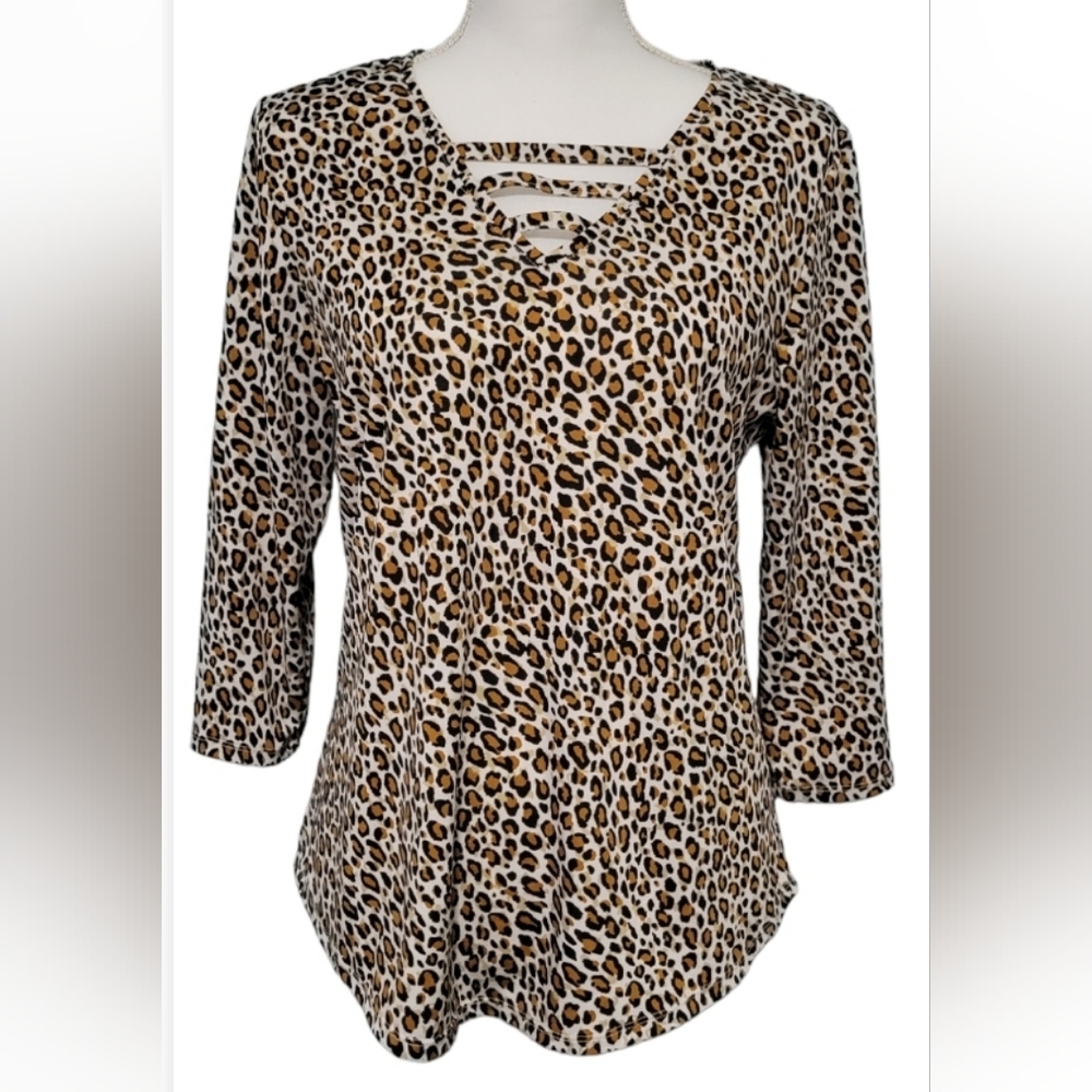 Emaline Leopard Print Blouse